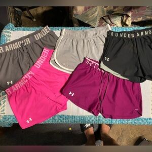 Under Armour Women's Shorts - Pink, Gray, Black, Purple